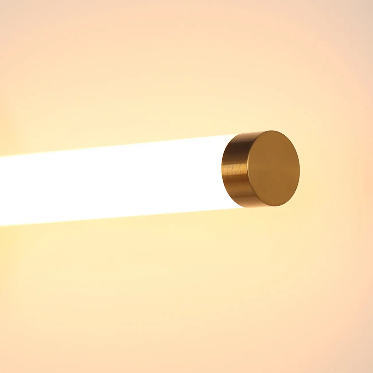 Minimalist Dimmable Gold Tube Vanity Light for Bathroom Image - 12 | homeyfad