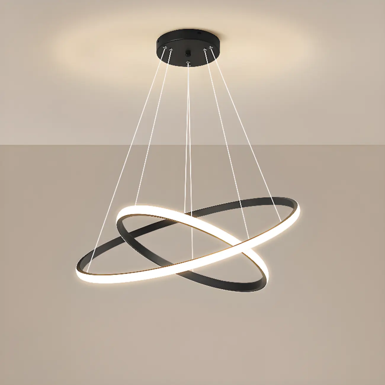 Modern LED Spiral Style Chandelier with Adaptive Length  Image - 6 | homeyfad