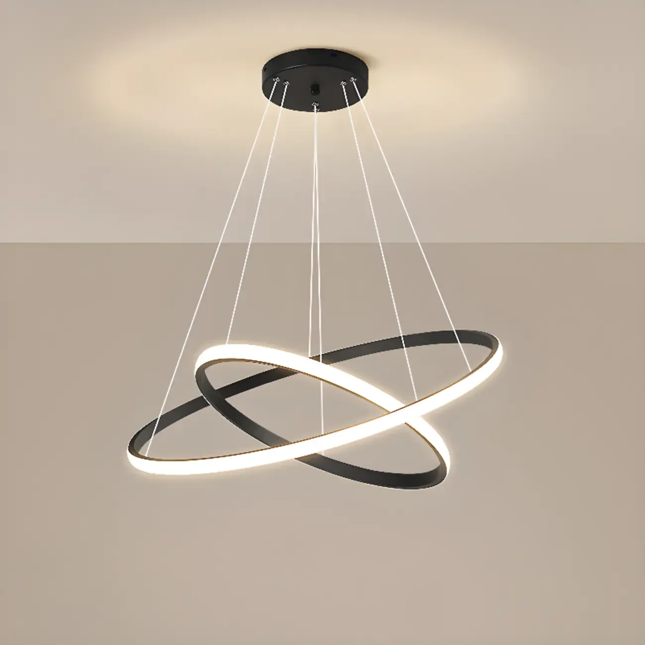 Modern LED Spiral Style Chandelier with Adaptive Length  Image - 6