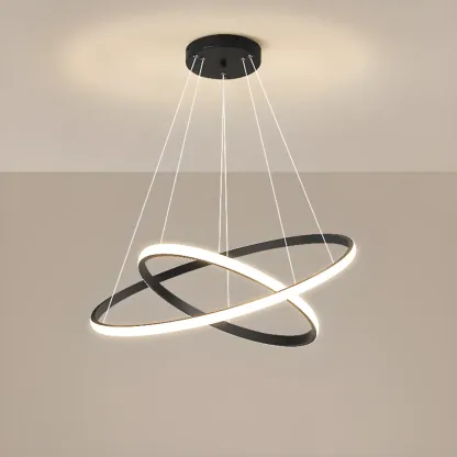 Modern LED Spiral Style Chandelier with Adaptive Length  Image - 6