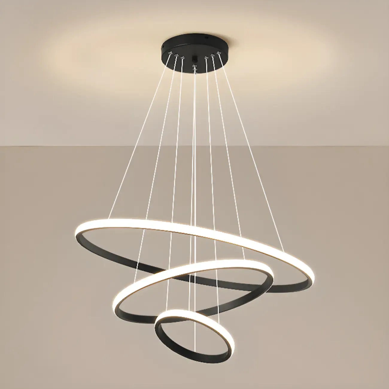 Modern LED Spiral Style Chandelier with Adaptive Length  Image - 7