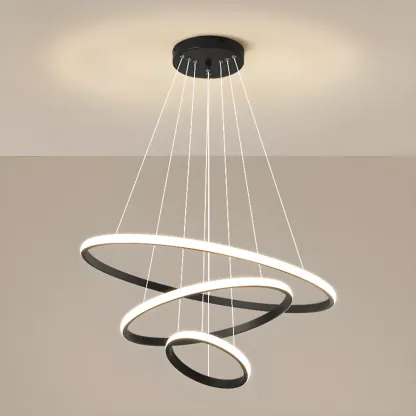 Modern LED Spiral Style Chandelier with Adaptive Length  Image - 7