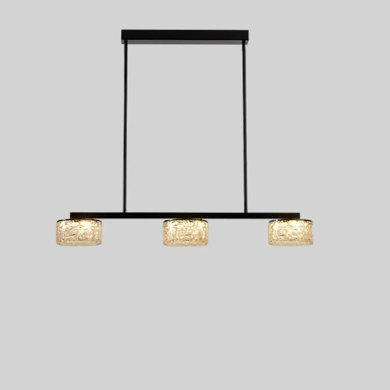 Gold Metal Island Lighting with Remote Control Stepless Dimming Image - 2