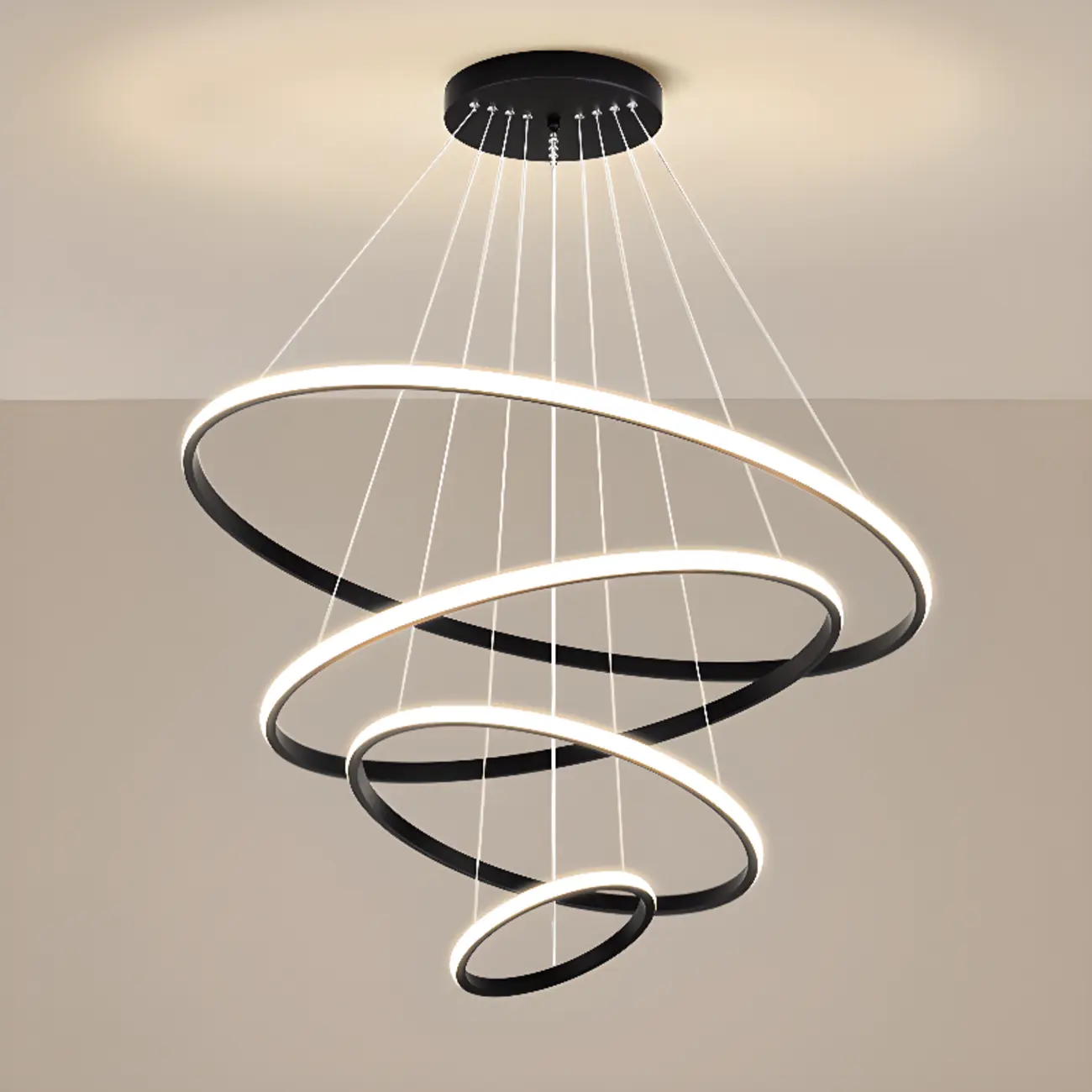 Modern LED Spiral Style Chandelier with Adaptive Length  Image - 8 | homeyfad