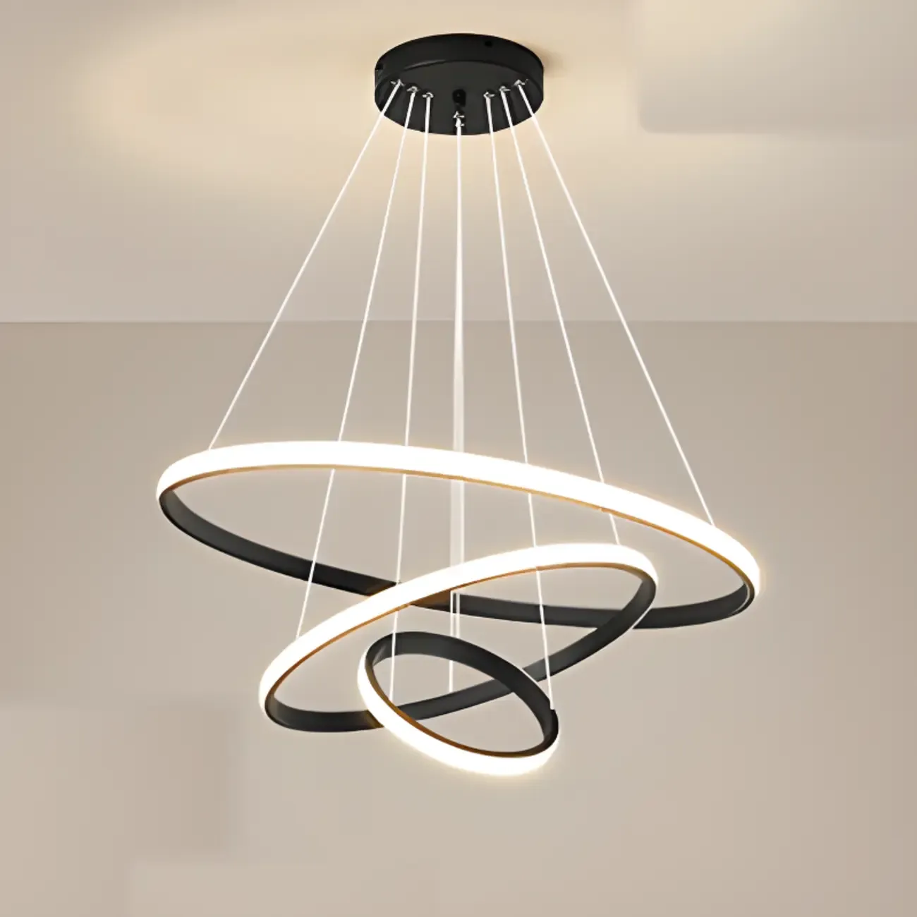 Modern LED Spiral Style Chandelier with Adaptive Length  Image - 9
