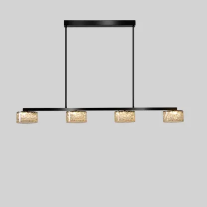 Gold Metal Island Lighting with Remote Control Stepless Dimming Image - 5