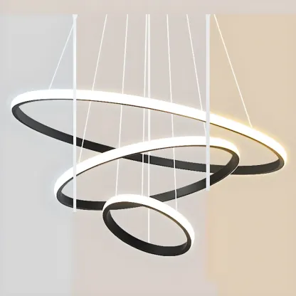 Modern LED Spiral Style Chandelier with Adaptive Length  Image - 11