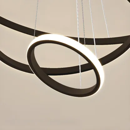 Modern LED Spiral Style Chandelier with Adaptive Length  Image - 14