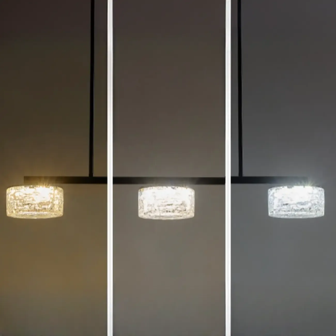 Gold Metal Island Lighting with Remote Control Stepless Dimming Image - 10