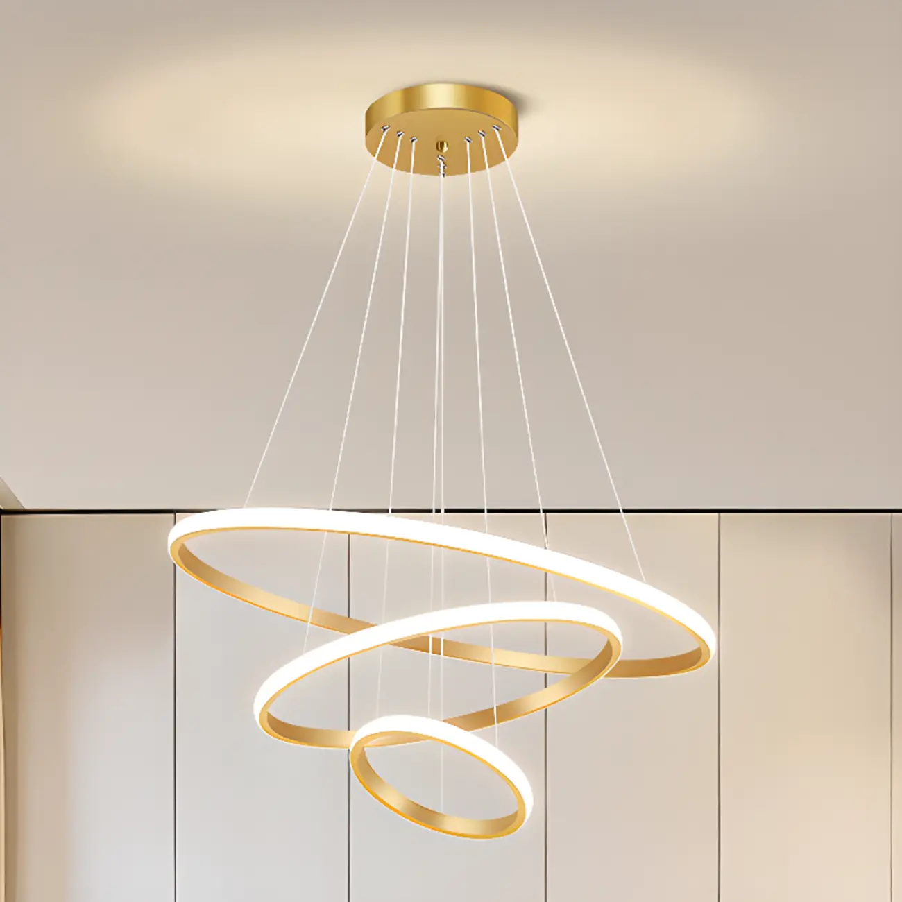 Modern LED Spiral Style Chandelier with Adaptive Length  Image - 15 | homeyfad