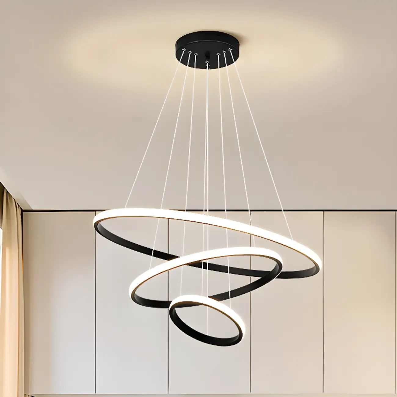 Modern LED Spiral Style Chandelier with Adaptive Length  Image - 16