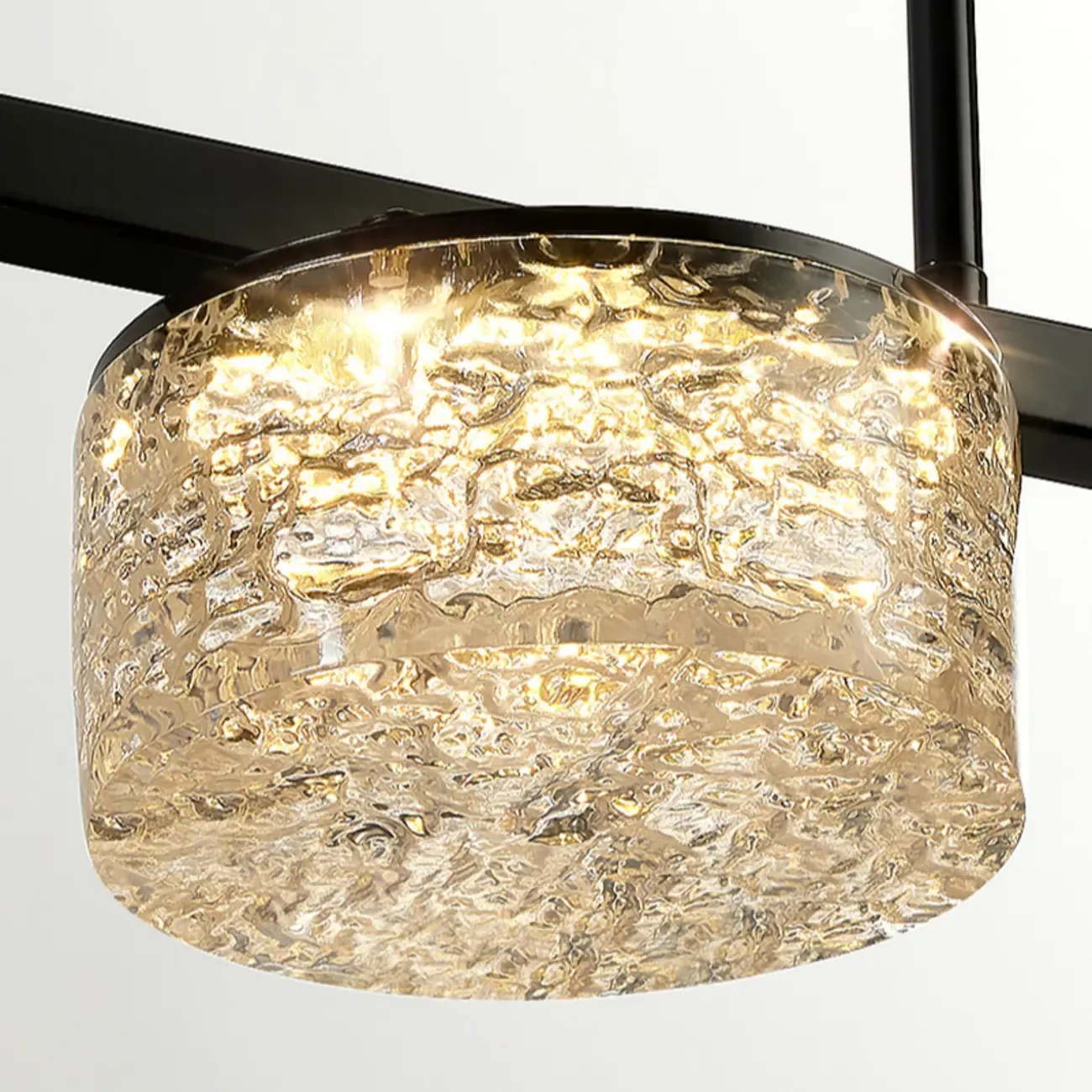 Gold Metal Island Lighting with Remote Control Stepless Dimming Image - 12