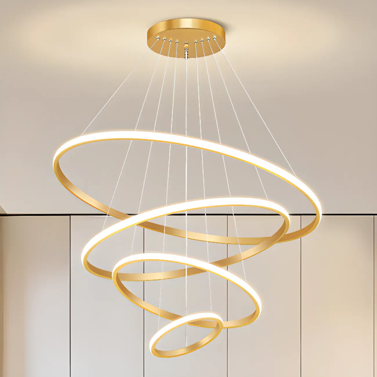 Modern LED Spiral Style Chandelier with Adaptive Length  Image - 17 | homeyfad