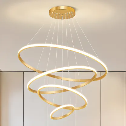 Modern LED Spiral Style Chandelier with Adaptive Length  Image - 17