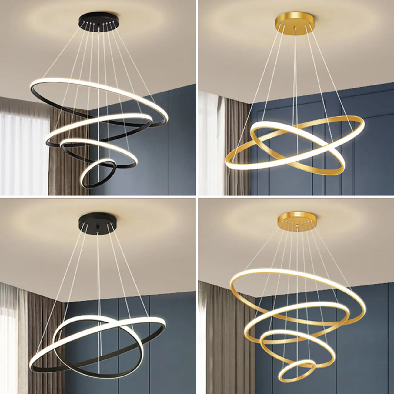 Modern LED Spiral Style Chandelier with Adaptive Length  Image - 18 | homeyfad