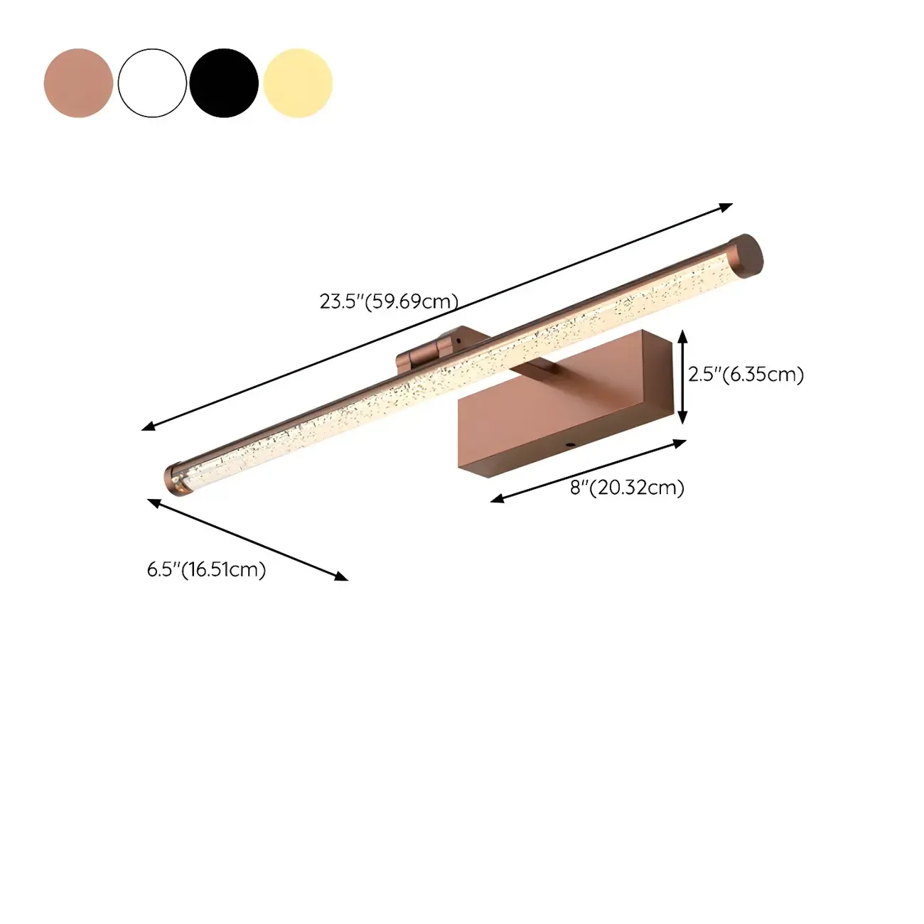 Modern Long LED Vanity Lights with Sleek Frame Image - 14