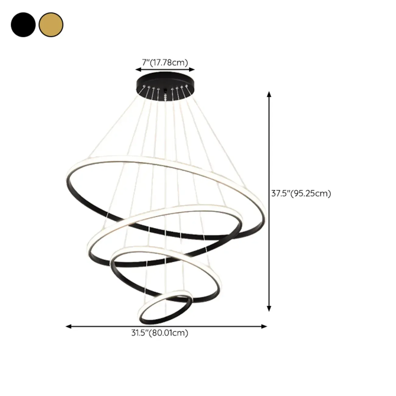 Modern LED Spiral Style Chandelier with Adaptive Length  Image - 21