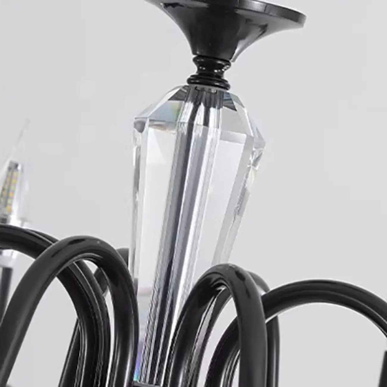 Vintage Metal Crystal Chandeliers with Adjustable Length Image - 12 | homeyfad