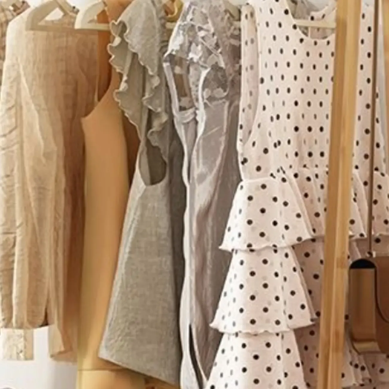 Modern Bamboo Coat Rack with Storage & Shelf Image - 15