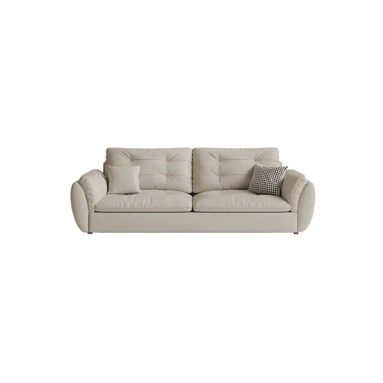 86.5" Upholstered Nappa Loveseat 3 Seater Sofa  Image - 2 | homeyfad