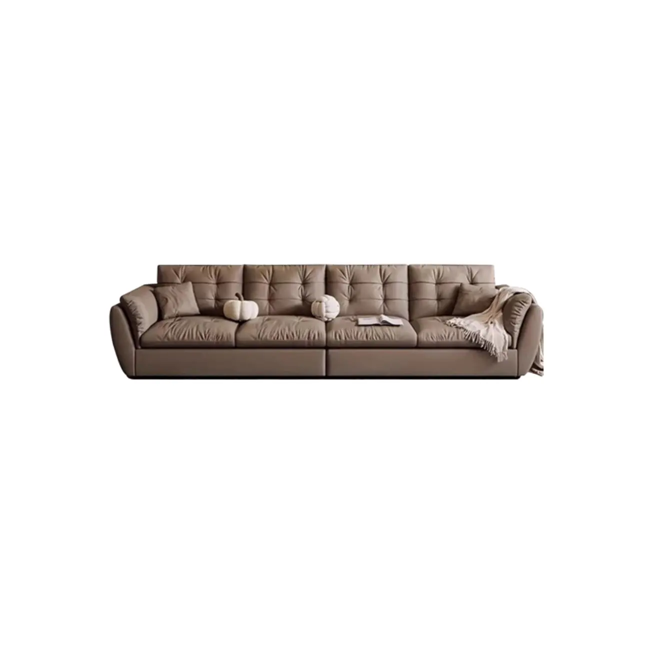 86.5" Upholstered Nappa Loveseat 3 Seater Sofa  Image - 9 | homeyfad