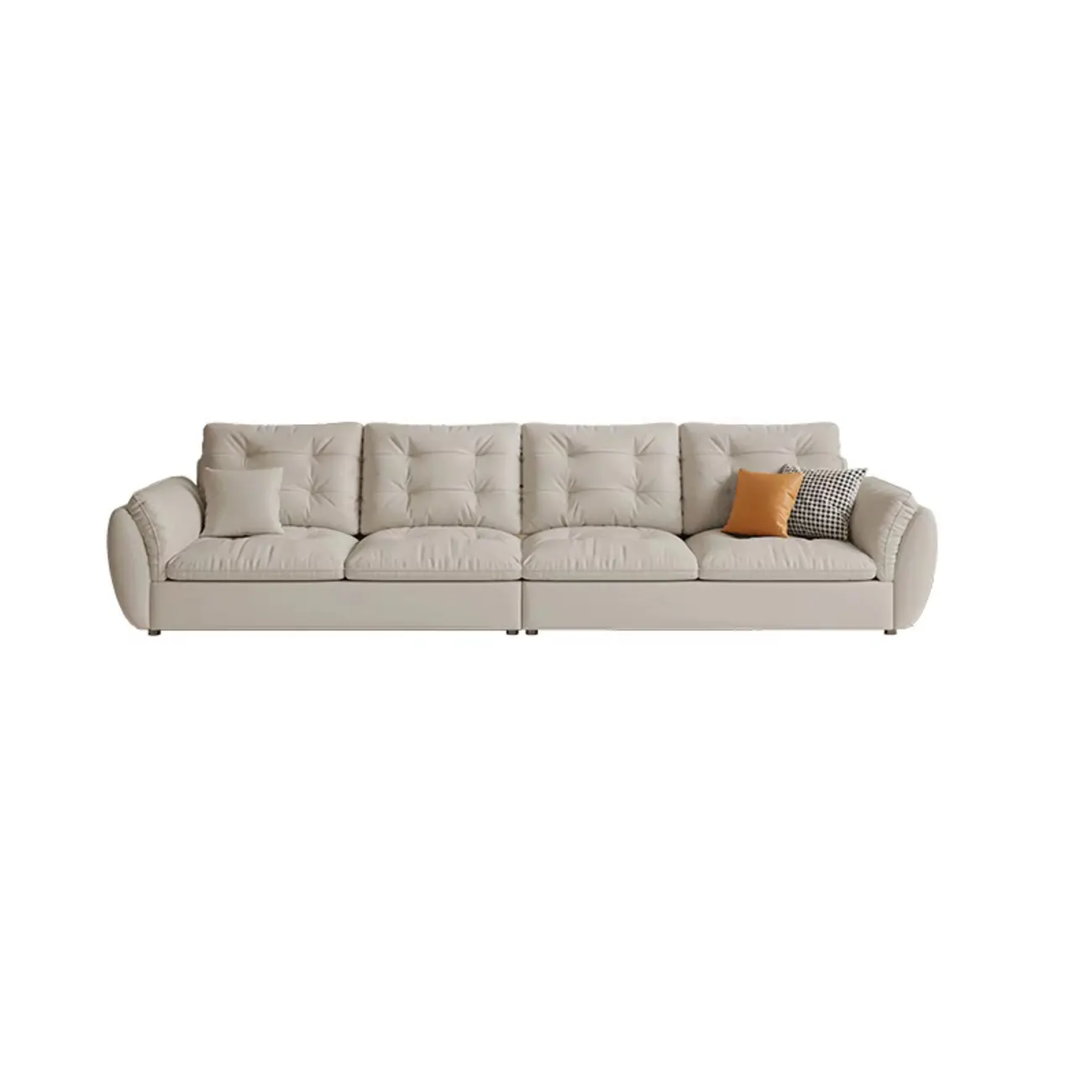 86.5" Upholstered Nappa Loveseat 3 Seater Sofa  Image - 10 | homeyfad