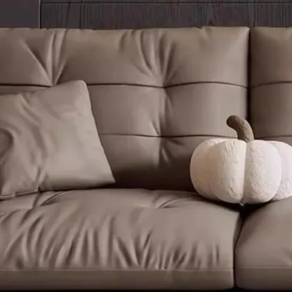 86.5" Upholstered Nappa Loveseat 3 Seater Sofa  Image - 13