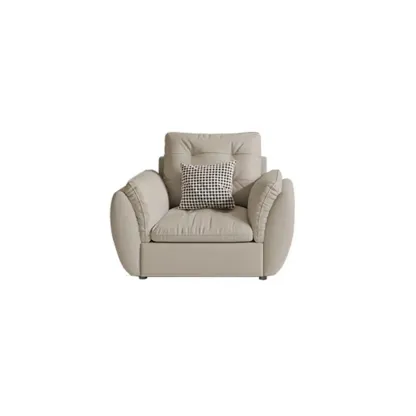 86.5" Upholstered Nappa Loveseat 3 Seater Sofa  Image - 15
