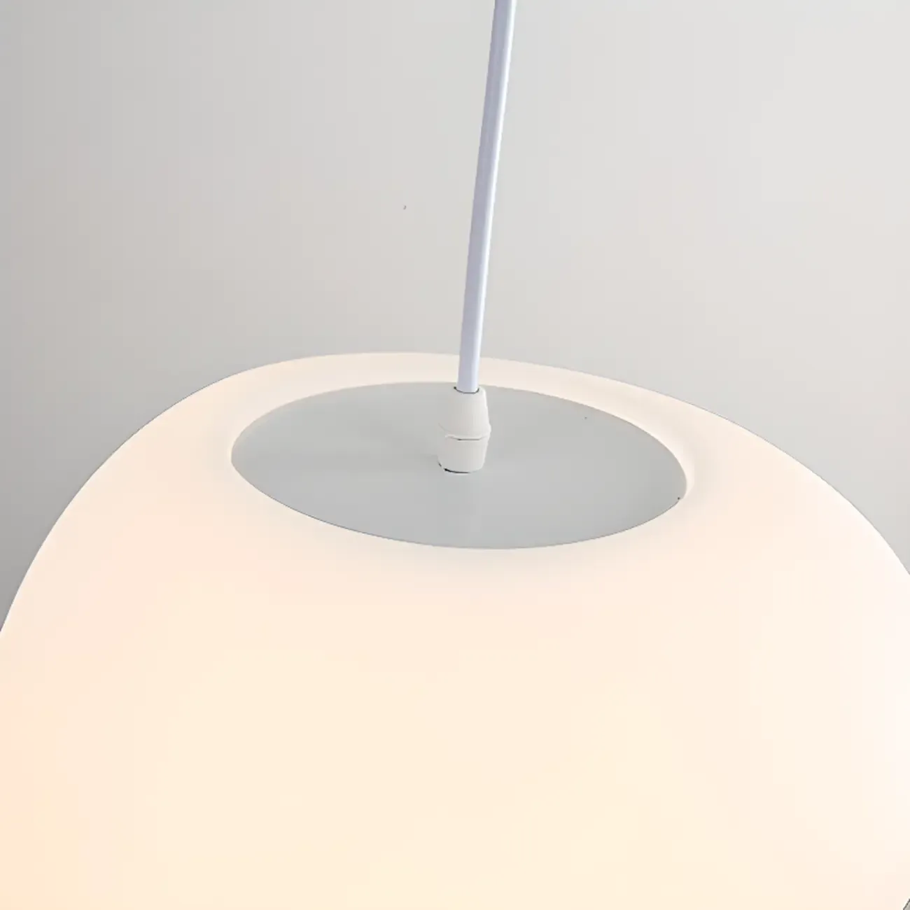 Designer Cream Resin Pebble Pendant Lamp for Dining Room. Image - 11