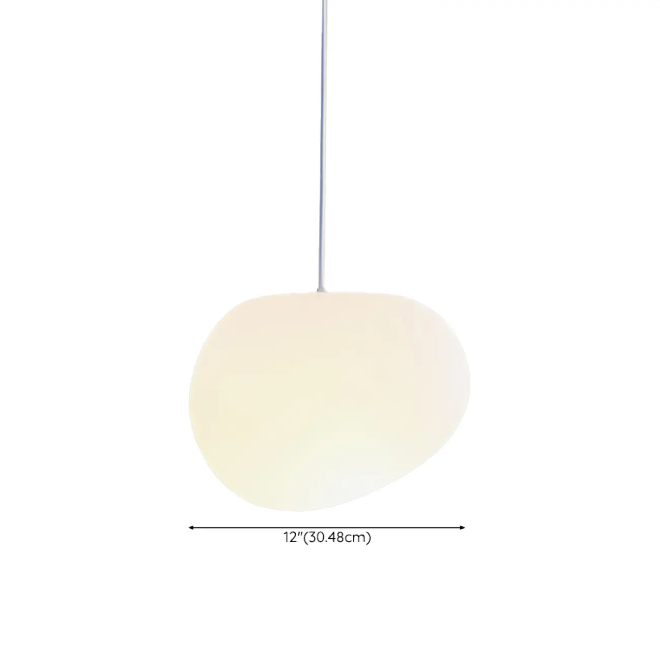 Designer Cream Resin Pebble Pendant Lamp for Dining Room. Image - 13 | homeyfad