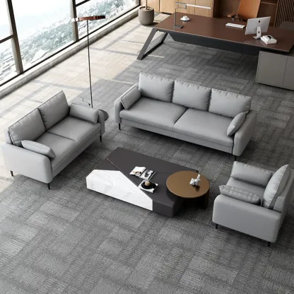 79" Modern Upholstered Sofa 3 Seater Comfy Cloud Couch with Pillows Image - 1