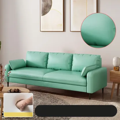 79" Modern Upholstered Sofa 3 Seater Comfy Cloud Couch with Pillows Image - 4