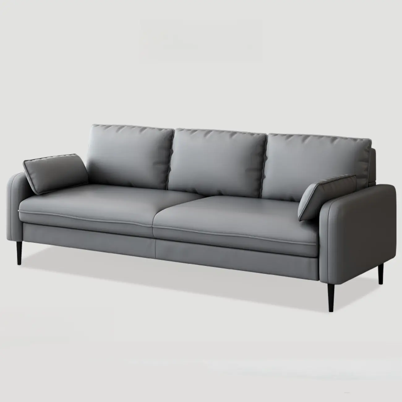 79" Modern Upholstered Sofa 3 Seater Comfy Cloud Couch with Pillows Image - 5 | homeyfad