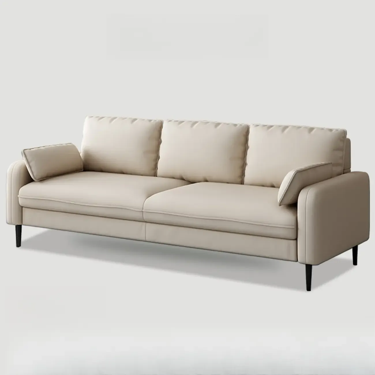 79" Modern Upholstered Sofa 3 Seater Comfy Cloud Couch with Pillows Image - 10