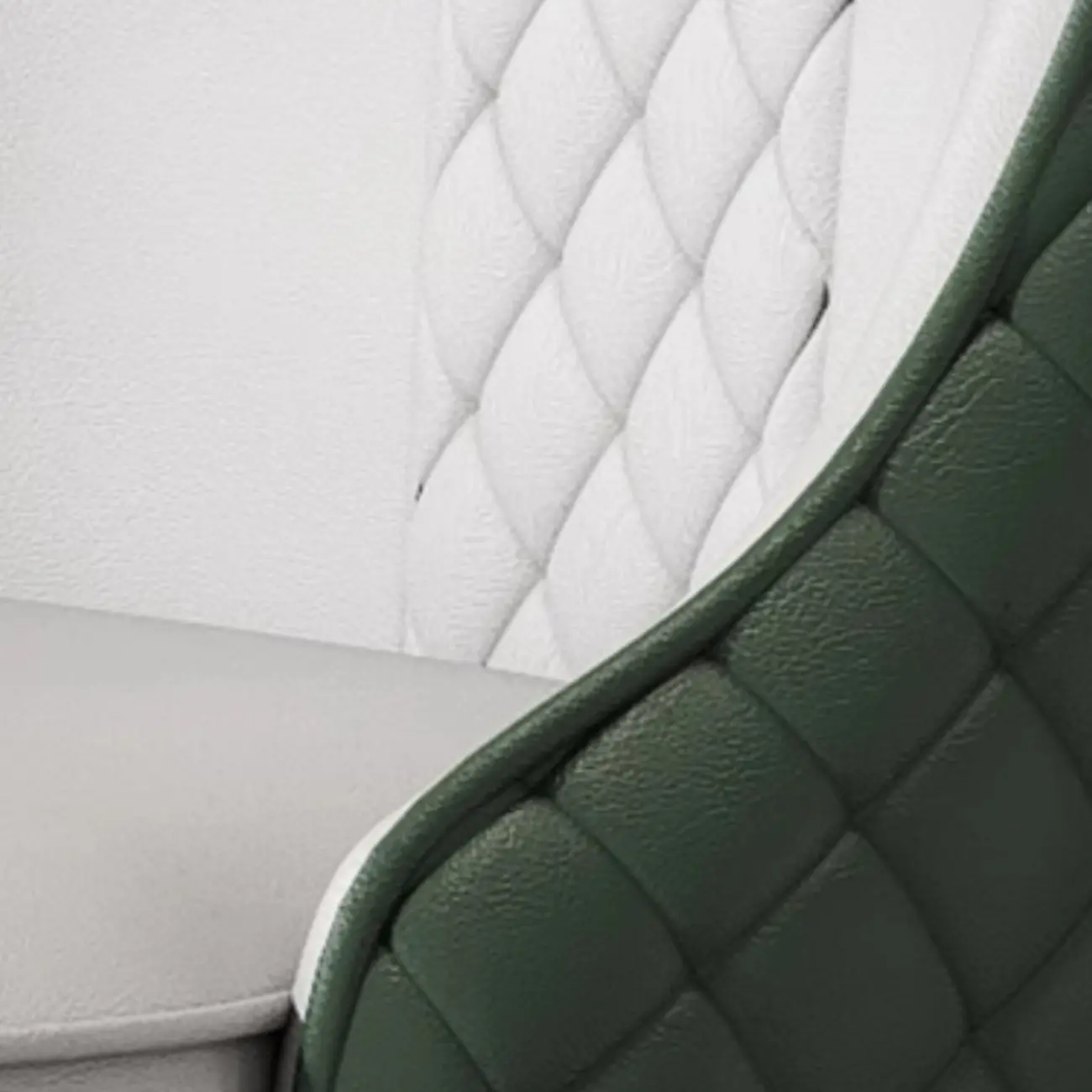 Faux Leather Dining Chair with High Back Sloped Arm Image - 4 | homeyfad