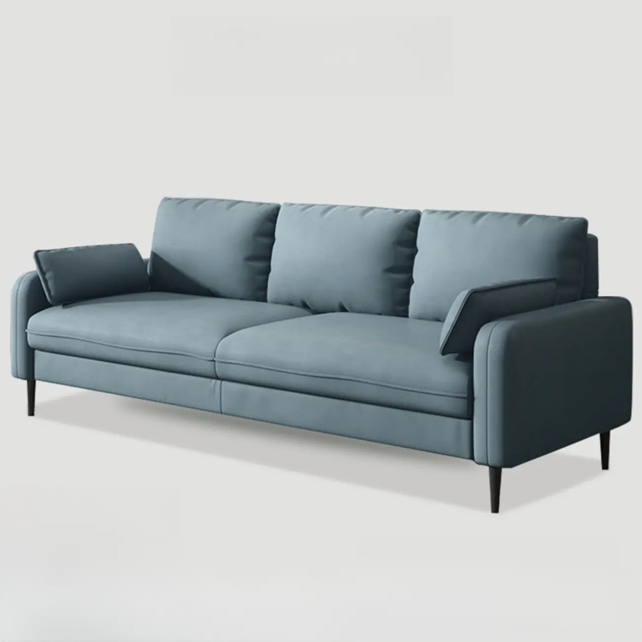 79" Modern Upholstered Sofa 3 Seater Comfy Cloud Couch with Pillows Image - 11 | homeyfad