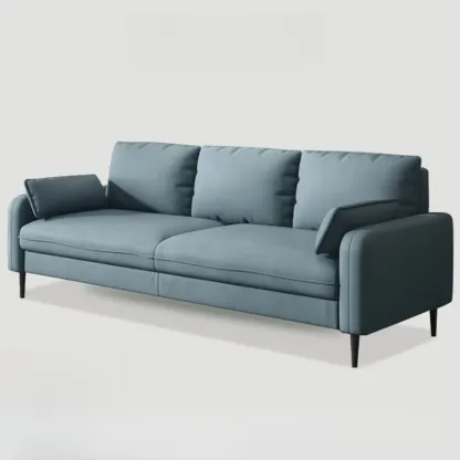 79" Modern Upholstered Sofa 3 Seater Comfy Cloud Couch with Pillows Image - 11