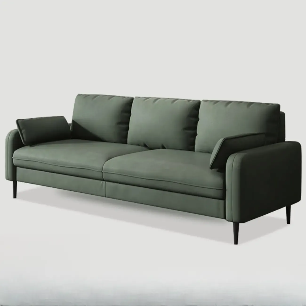 79" Modern Upholstered Sofa 3 Seater Comfy Cloud Couch with Pillows Image - 12