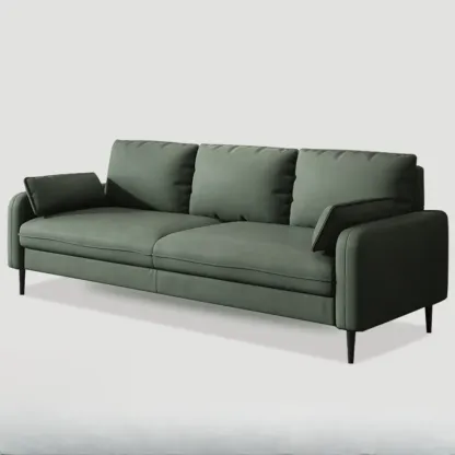 79" Modern Upholstered Sofa 3 Seater Comfy Cloud Couch with Pillows Image - 12