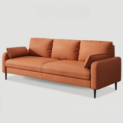 79" Modern Upholstered Sofa 3 Seater Comfy Cloud Couch with Pillows Image - 13