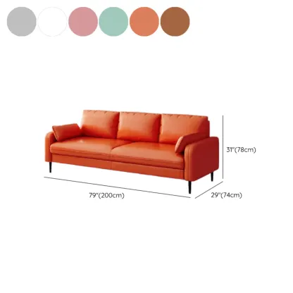 79" Modern Upholstered Sofa 3 Seater Comfy Cloud Couch with Pillows Image - 23