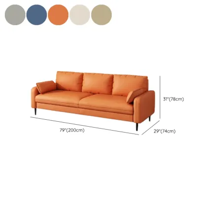 79" Modern Upholstered Sofa 3 Seater Comfy Cloud Couch with Pillows Image - 24