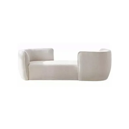 Birch Wood Modern Dual-Sided Arm Chaise Lounge with Foam Seat Fill Image - 7