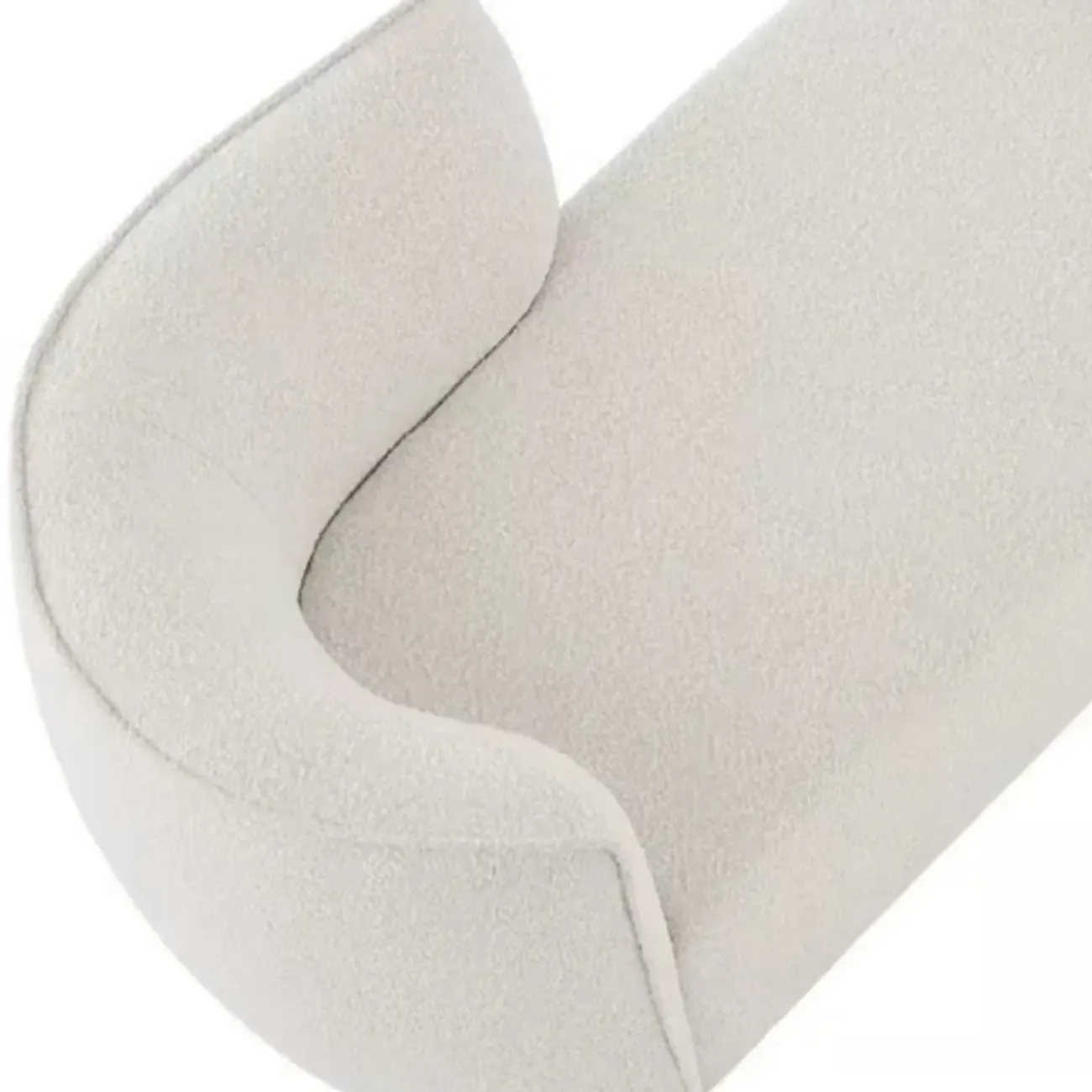 Birch Wood Modern Dual-Sided Arm Chaise Lounge with Foam Seat Fill Image - 10