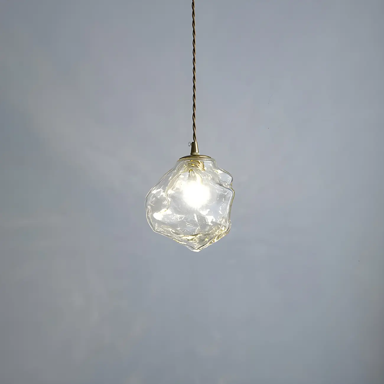 Modern Amber Irregular Crystal Pendant Light for Home Decor Image - 11 | homeyfad