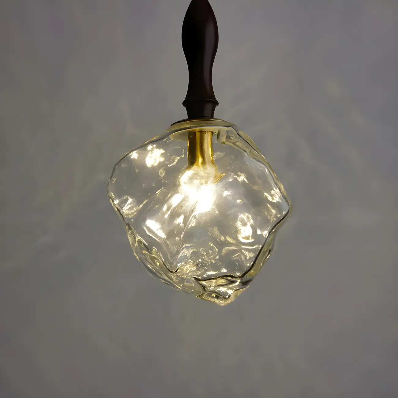Modern Amber Irregular Crystal Pendant Light for Home Decor Image - 12 | homeyfad