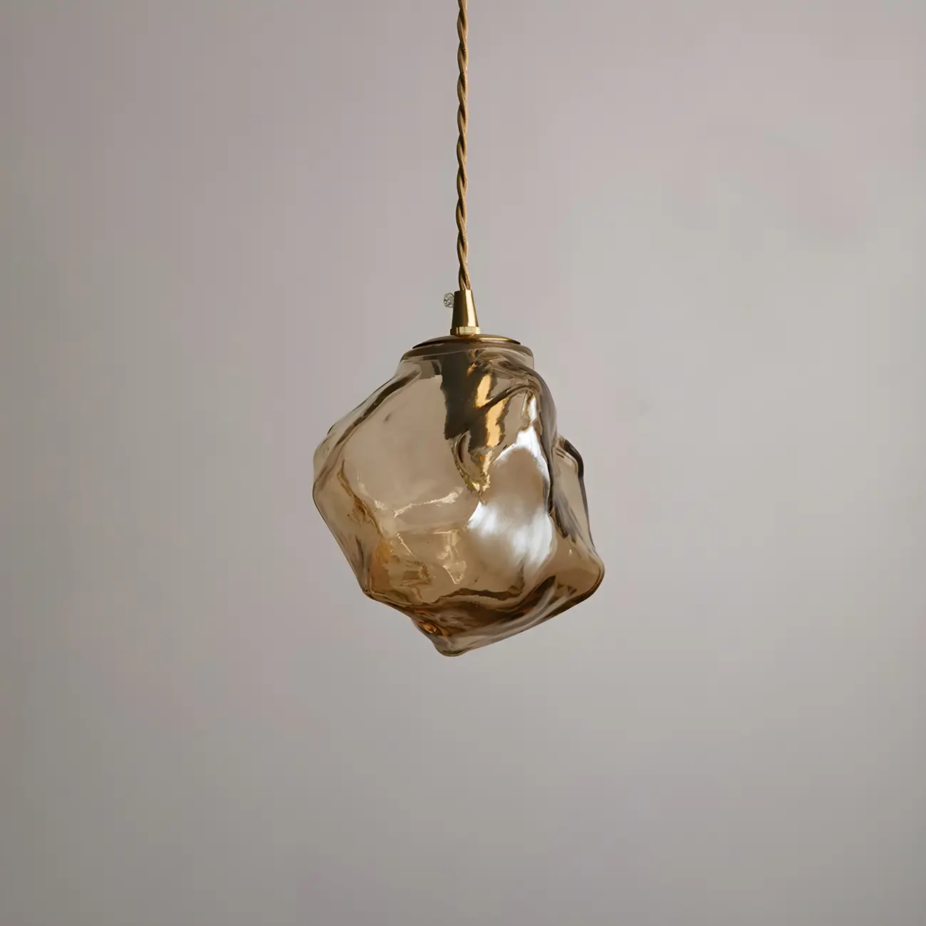 Modern Amber Irregular Crystal Pendant Light for Home Decor Image - 13 | homeyfad