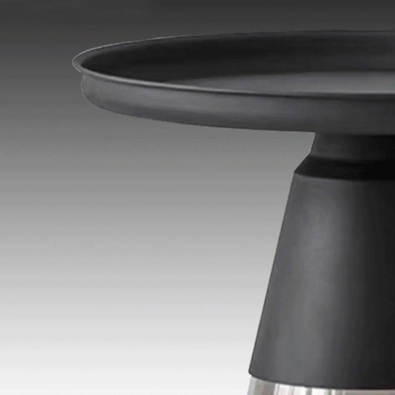 Modern Glass End Table with Round Base for Living Room Image - 14 | homeyfad