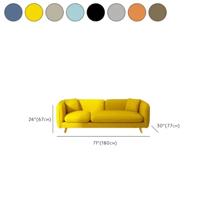 82.5" Sectional Sofa Comfy Cloud Couch for Living Room Modern Sofa Sleeper Deep Couches with Ottoman #size