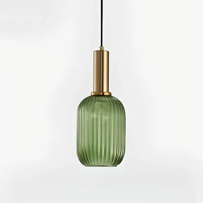 Modern Stained Glass Pendant Light with 3 Sizes for Dining Room Image - 6